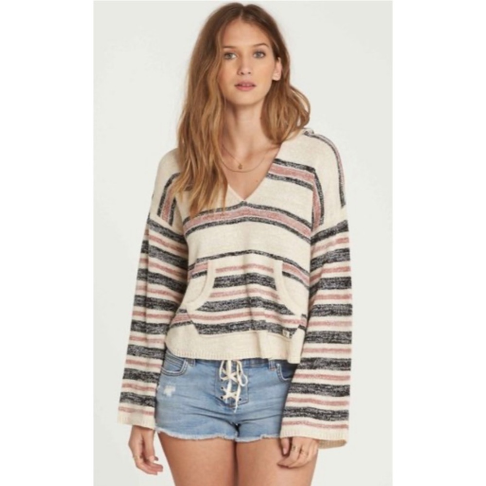 Billabong Slub Cotton Baja Beach Hooded Sweater